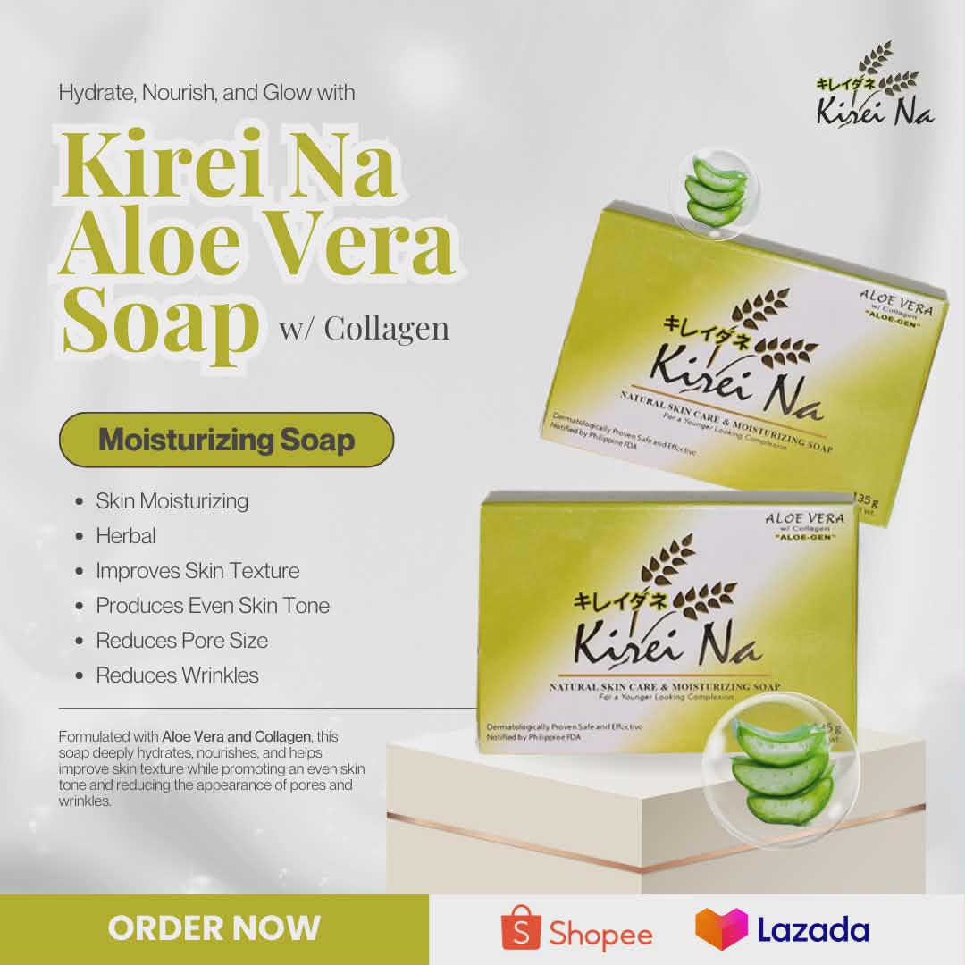 Kirei Na Aloe Vera Soap with Collagen
